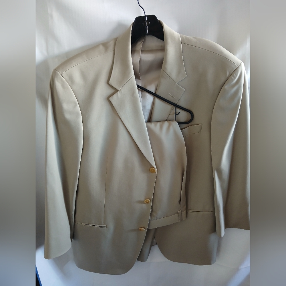 Hugo Boss Super 100 Beige Blazer - Tailored Suit Jacket